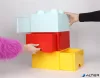Tárolódoboz, fiókos, LEGO "Brick", vízkék