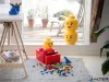 Tárolódoboz íróasztalra, fiókos, LEGO "Brick 2x2", piros