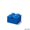 Tárolódoboz íróasztalra, fiókos, LEGO "Brick 2x2", kék