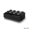 Tárolódoboz íróasztalra, fiókos, LEGO "Brick 4x2", fekete