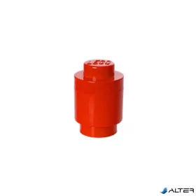 Tárolódoboz, henger, LEGO, piros