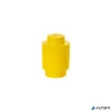 Tárolódoboz, henger, LEGO, sárga