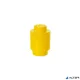 Tárolódoboz, henger, LEGO, sárga