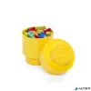 Tárolódoboz, henger, LEGO, sárga