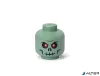 Tárolódoboz, fej, kicsi, LEGO, Green Skeleton