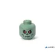 Tárolódoboz, fej, kicsi, LEGO, Green Skeleton