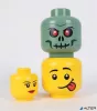 Tárolódoboz, fej, kicsi, LEGO, Silly