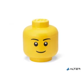 Tárolódoboz, fej, nagy, LEGO, Boy