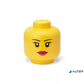 Tárolódoboz, fej, nagy, LEGO, Girl