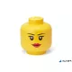 Tárolódoboz, fej, nagy, LEGO, Girl