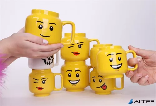 Bögre, kerámia, 255 ml, LEGO, Silly