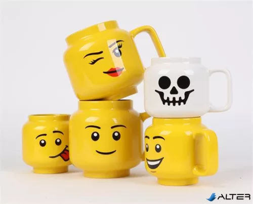 Bögre, kerámia, 255 ml, LEGO, Silly
