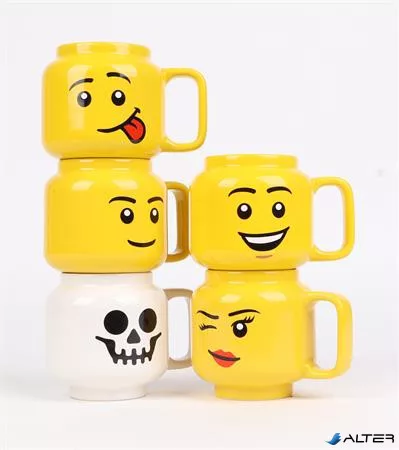 Bögre, kerámia, 255 ml, LEGO, Silly