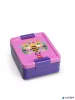 Uzsonnás doboz, LEGO "Bee", lila-rózsaszín-mintás
