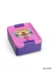 Uzsonnás doboz, LEGO "Bee", lila-rózsaszín-mintás