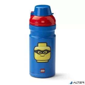 Kulacs, 390 ml, LEGO "Classic", kék-piros-mintás