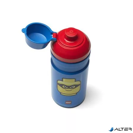 Kulacs, 390 ml, LEGO "Classic", kék-piros-mintás