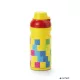Kulacs, 390 ml, LEGO "Brick", sárga-piros-mintás