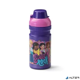   Kulacs, 390 ml, LEGO "Friends", lila-rózsaszín-mintás
