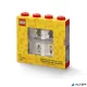 Gyűjtődoboz, minifiguráknak, 8 rekesz, LEGO, piros