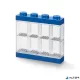 Gyűjtődoboz, minifiguráknak, 8 rekesz, LEGO, kék