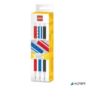   Zseléstoll készlet, 0,7 mm, kupakos, LEGO, 3 különböző szín
