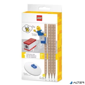  Grafitceruza szett, HB, hegyezővel, radírral, mini figurával, LEGO