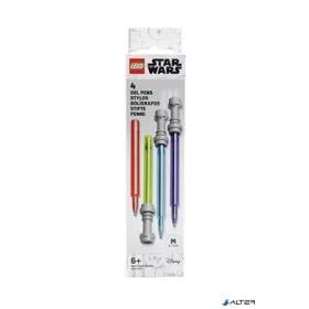   Zseléstoll készlet, 0,7 mm, fénykard, LEGO "Star Wars", 4 különböző szín