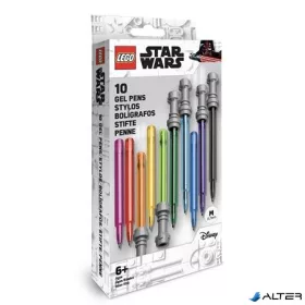   Zseléstoll készlet, 0,7 mm, fénykard, LEGO 'Star Wars', 10 különböző szín