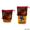 Tolltartó, cipzáras, pop-up, LEGO "Ninjago Dragon Power", piros-sárga-mintás