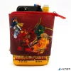 Tolltartó, cipzáras, pop-up, LEGO "Ninjago Dragon Power", piros-sárga-mintás