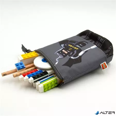 Tolltartó, cipzáras, pop-up, LEGO "Super Heroes Batman", szürke-mintás