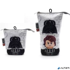   Tolltartó, cipzáras, pop-up, LEGO "Star Wars Darth Vader/Anakin", szürke-fekete-mintás