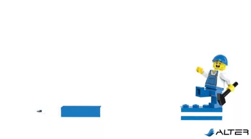 Zseléstoll, 0,7 mm, kupakos, mini figurával, LEGO, kék