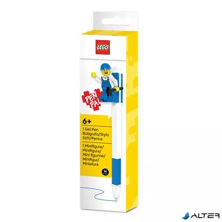 Zseléstoll, 0,7 mm, kupakos, mini figurával, LEGO, kék