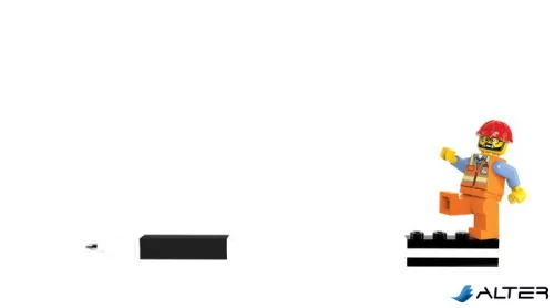 Zseléstoll, 0,7 mm, kupakos, mini figurával, LEGO, fekete