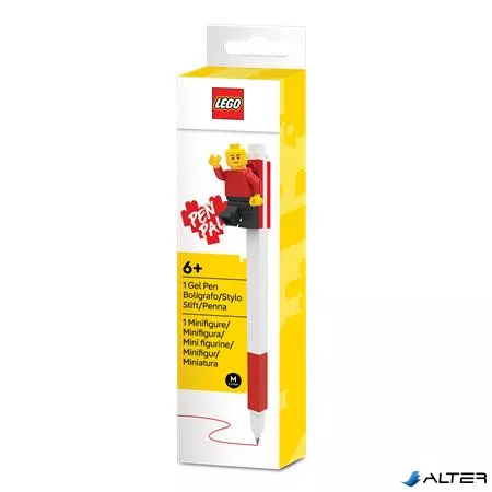 Zseléstoll, 0,7 mm, kupakos, mini figurával, LEGO, piros
