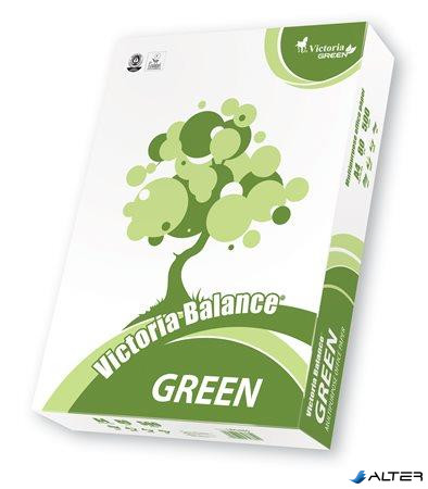 Másolópapír, újrahasznosított, A4, 80 g, VICTORIA PAPER "Balance Green"