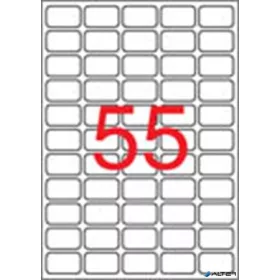   Etikett, univerzális, 36,8x23,8 mm, eltávolítható, kerekített sarkú, APLI, 5500 etikett/csomag
