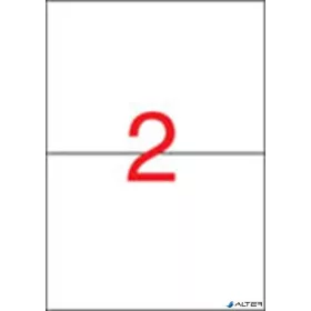   Etikett, univerzális, 210x148 mm, eltávolítható, APLI, 200 etikett/csomag