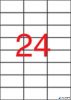 Etikett, 70x37 mm, poliészter, APLI, átlátszó, 240 etikett/csomag