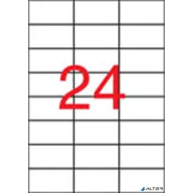   Etikett, 70x37 mm, poliészter, APLI, átlátszó, 240 etikett/csomag