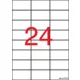 Etikett, 70x37 mm, poliészter, APLI, átlátszó, 240 etikett/csomag