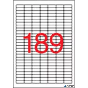   Etikett, univerzális, 25,4x10 mm, eltávolítható, kerekített sarkú, APLI, 4725 etikett/csomag