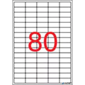   Etikett, univerzális, 35,6x16,9 mm, eltávolítható, kerekített sarkú, APLI, 2000 etikett/csomag