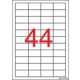 Etikett, univerzális, 48,5x25,4 mm, APLI, 22000 etikett/csomag