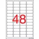 Etikett, 45,7x21,2 mm, biztonsági, kerekített sarkú, APLI, 480 etikett/csomag