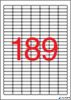 Etikett, univerzális, 25,4x10 mm, kerekített sarkú, APLI, 3780 etikett/csomag