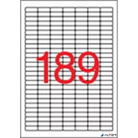   Etikett, univerzális, 25,4x10 mm, kerekített sarkú, APLI, 3780 etikett/csomag