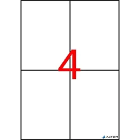   Etikett, univerzális, 105x148 mm, extra erős, APLI "Super Sticky", 400 etikett/csomag